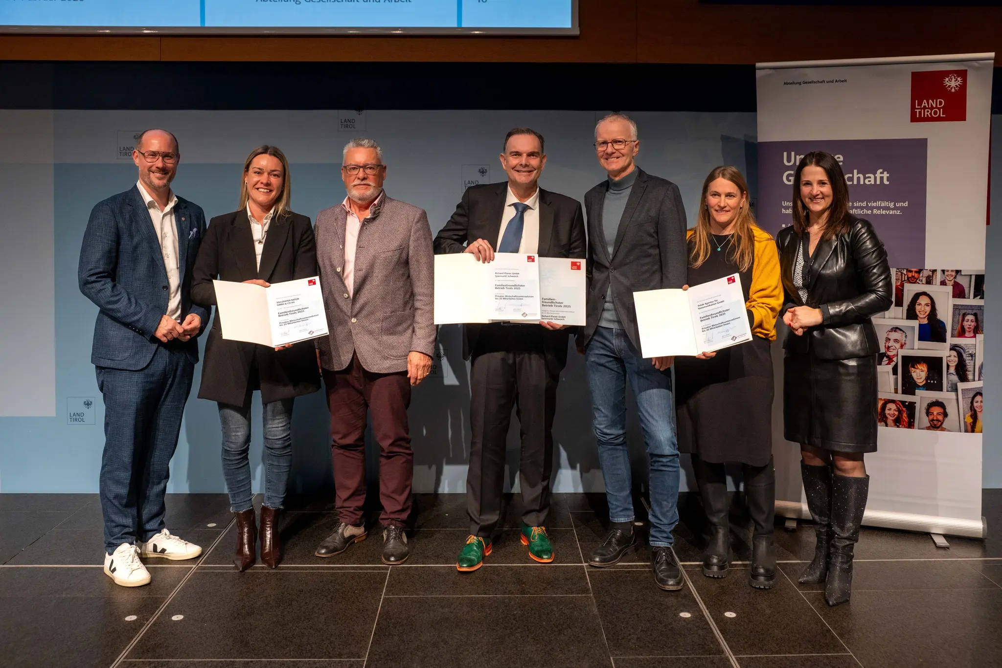 Rekordbeteiligung bei der Auszeichnung der familienfreundlichsten Betriebe in Tirol 2025